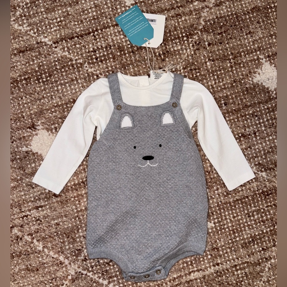 Viverano Organics Baby Dog Romper (3-6M)